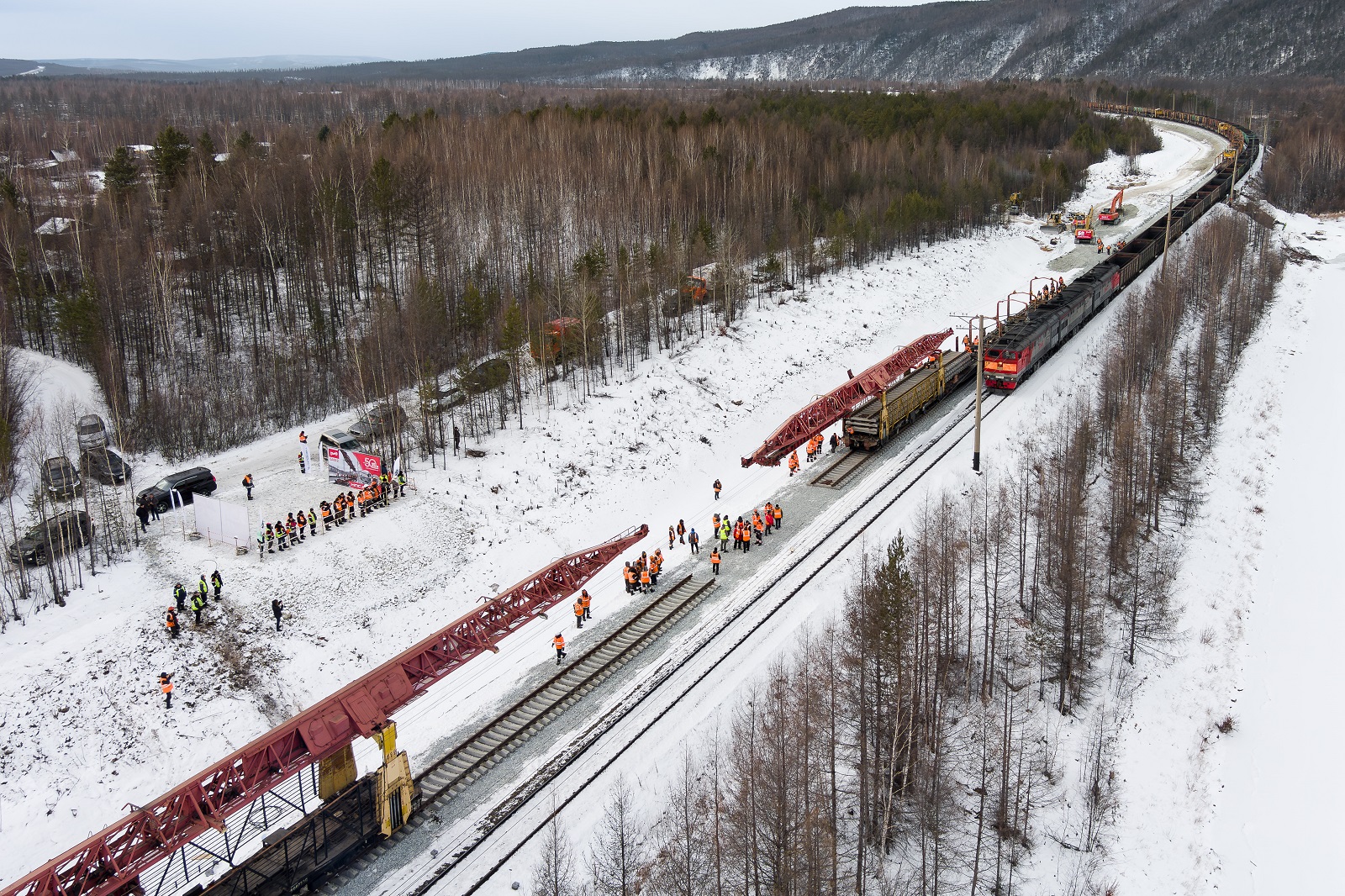 На БАМе установили новый рекорд по суточной укладке пути