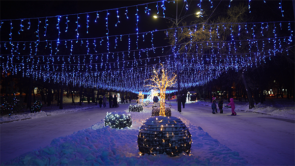 Ледовая сказка на Амурском бульваре